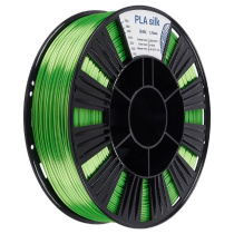 Катушка пластика REC PLA Silk 1.75мм  0.75 кг, зеленая