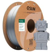 Катушка PLA-BASIC пластика ESUN 1.75 мм 1кг., серебряная (PLA-Basic175S1P1)