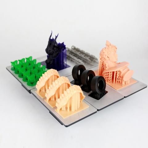 Тестовые модели из разных цветов Wanhao Water washable