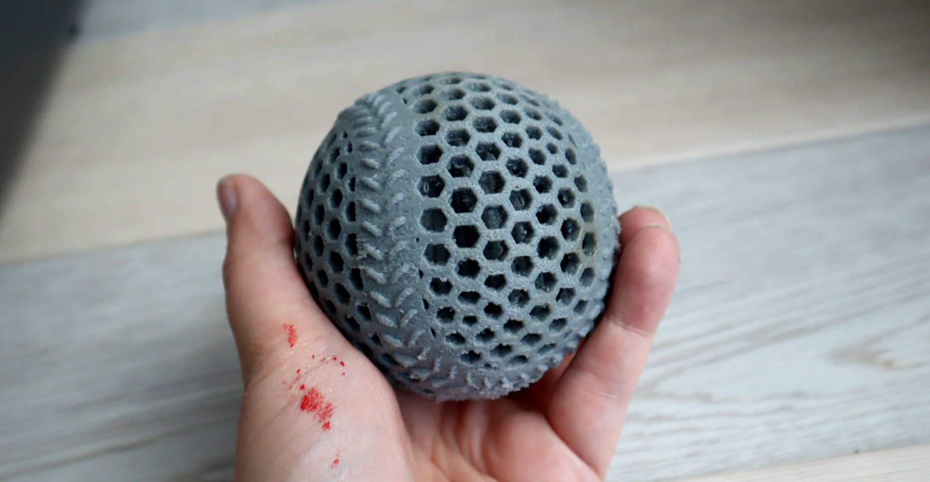 напечатанный мячик 1 Anycubic Kobra S1 Max Combo