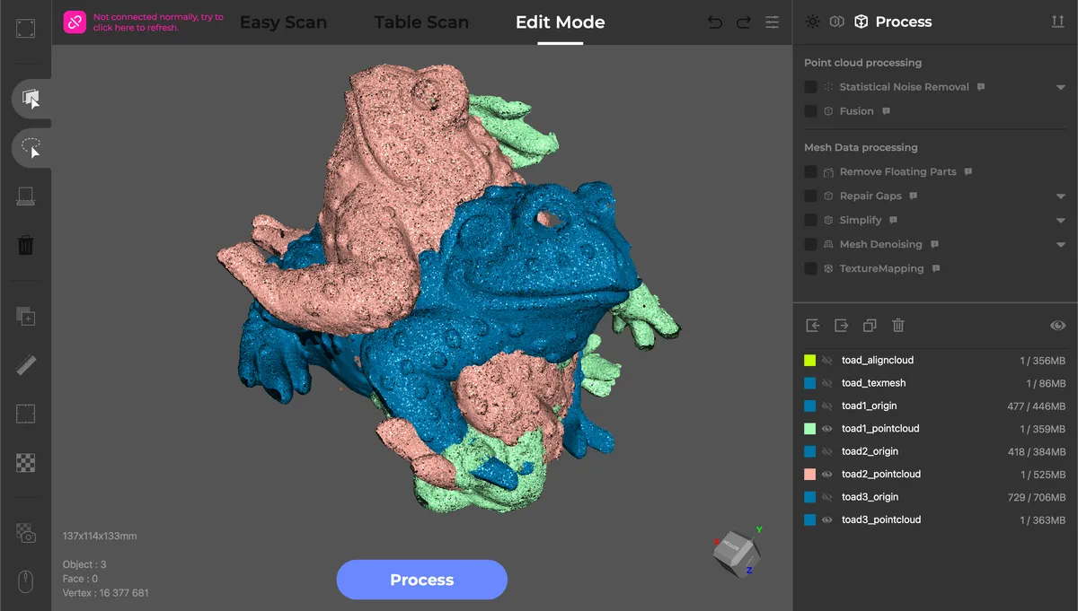 3dmakerpro toucan scanning