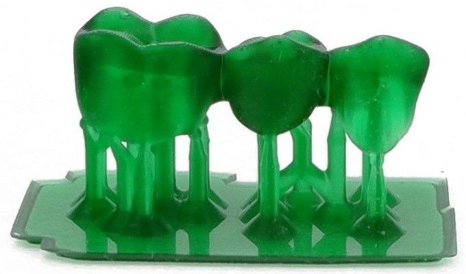 Коронки напечатанные из ESUN Castable
